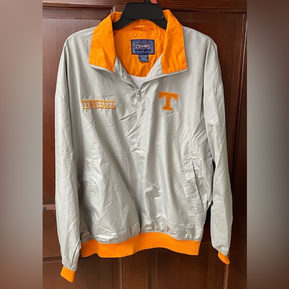 Vtg University of Tennessee Men’s M Vols Wind Shirt Jacket Pullover Embroidered